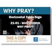 HPWP-21.1 - 2021 Edition 1 - Watchtower - "Why Pray?" - Table